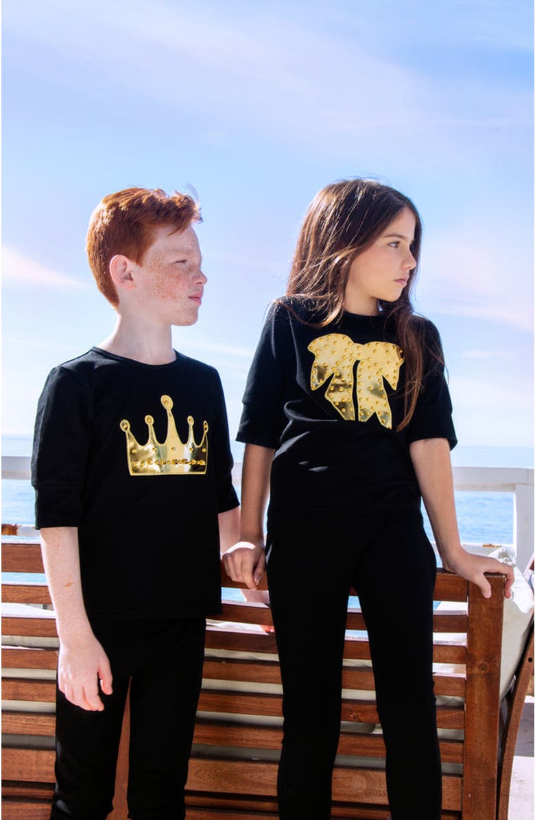 NoggiWear Bow & Face Loungewear Set, Alternate, color, 