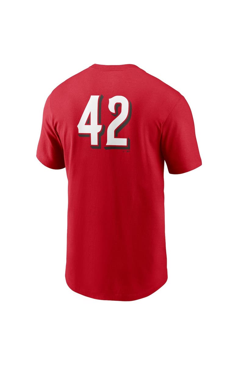 Nike Men's Nike Red Cincinnati Reds Jackie Robinson Day Team 42 T-Shirt, Alternate, color, 