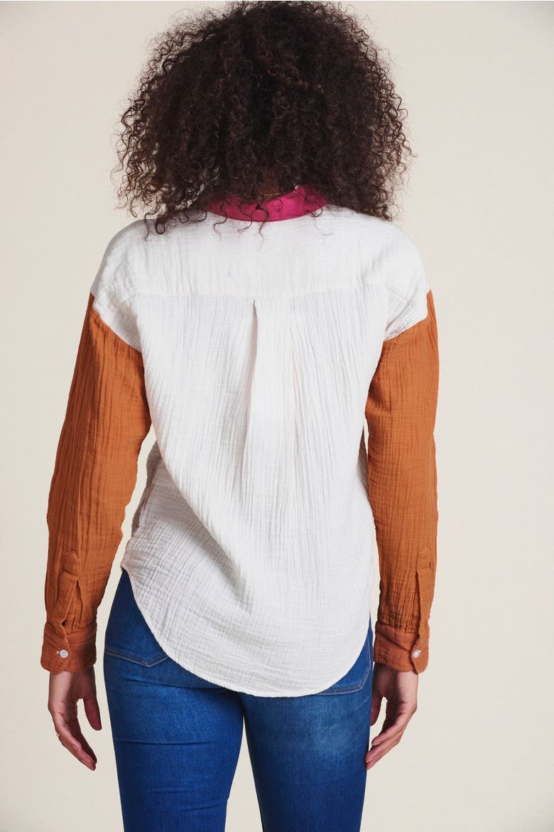 The Claudia Shirt, Alternate, color, Cream