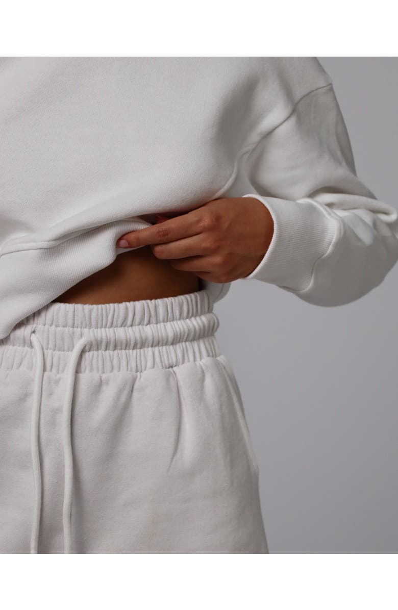 JUANA Hemp Essentials Fleece Shorts, Alternate, color, White