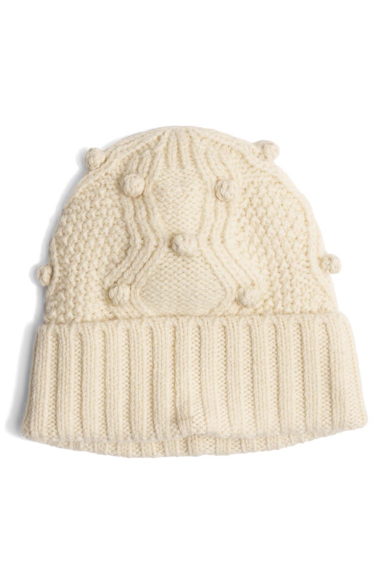 Becky Wool & Cashmere Beanie, Main, color, ANTIQUE CREAM MULTI