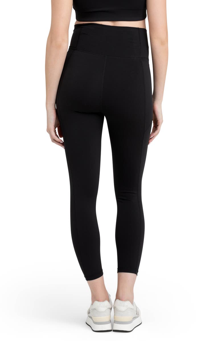 Ripe Maternity Tempo Stretch Nylon Crop Maternity Leggings, Alternate, color, 