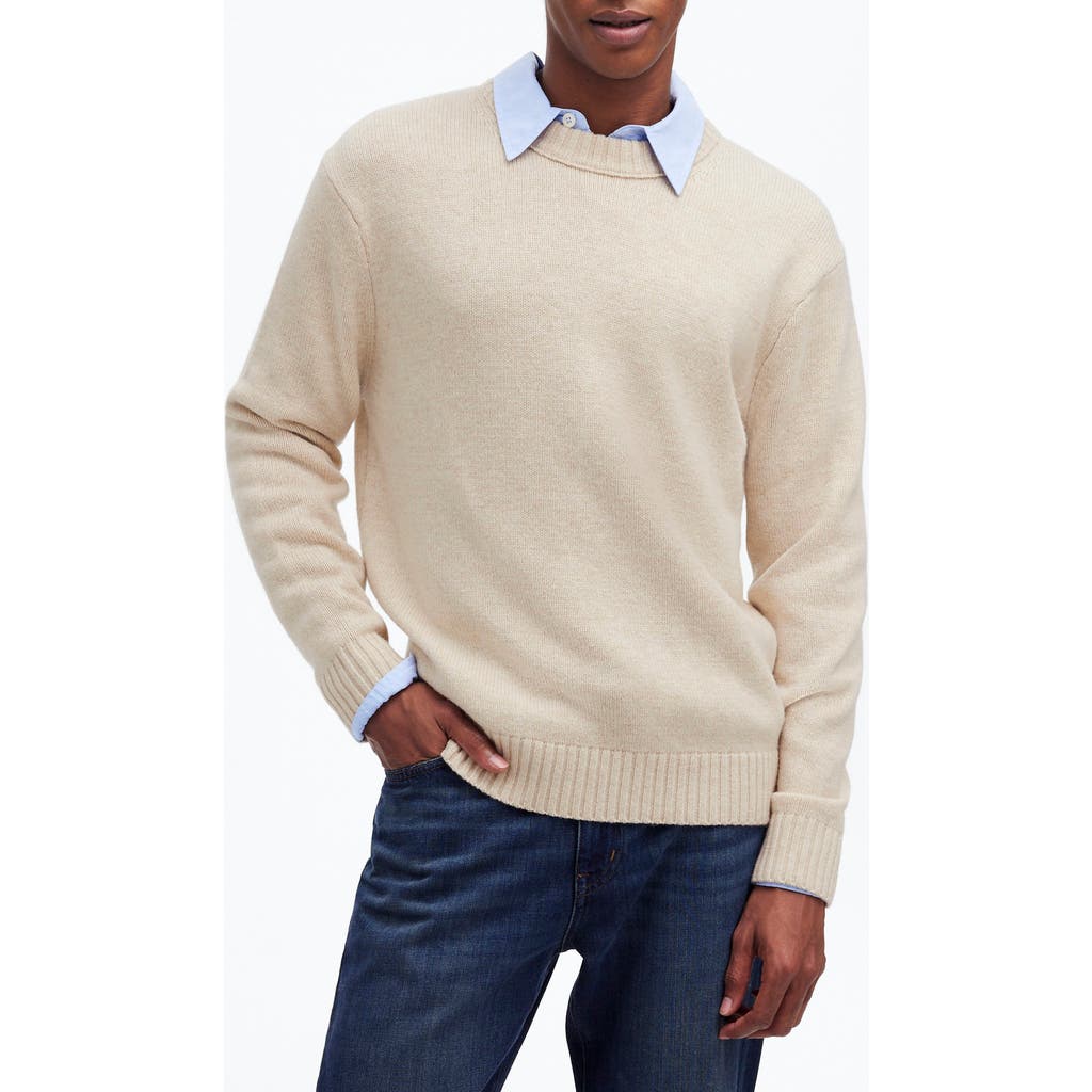 Madewell Wool & Cashmere Blend Sweater In Neutral