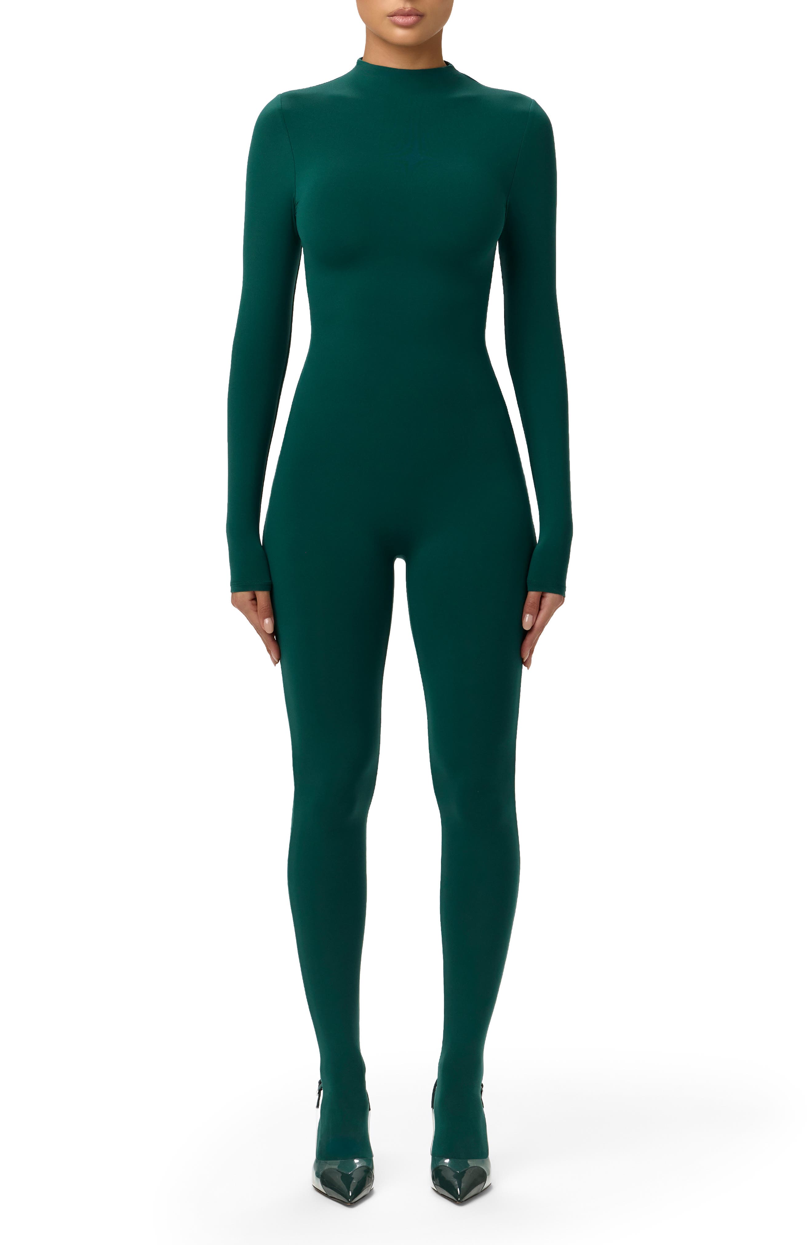 Naked Wardrobe Long Sleeve Closed Toe Jumpsuit