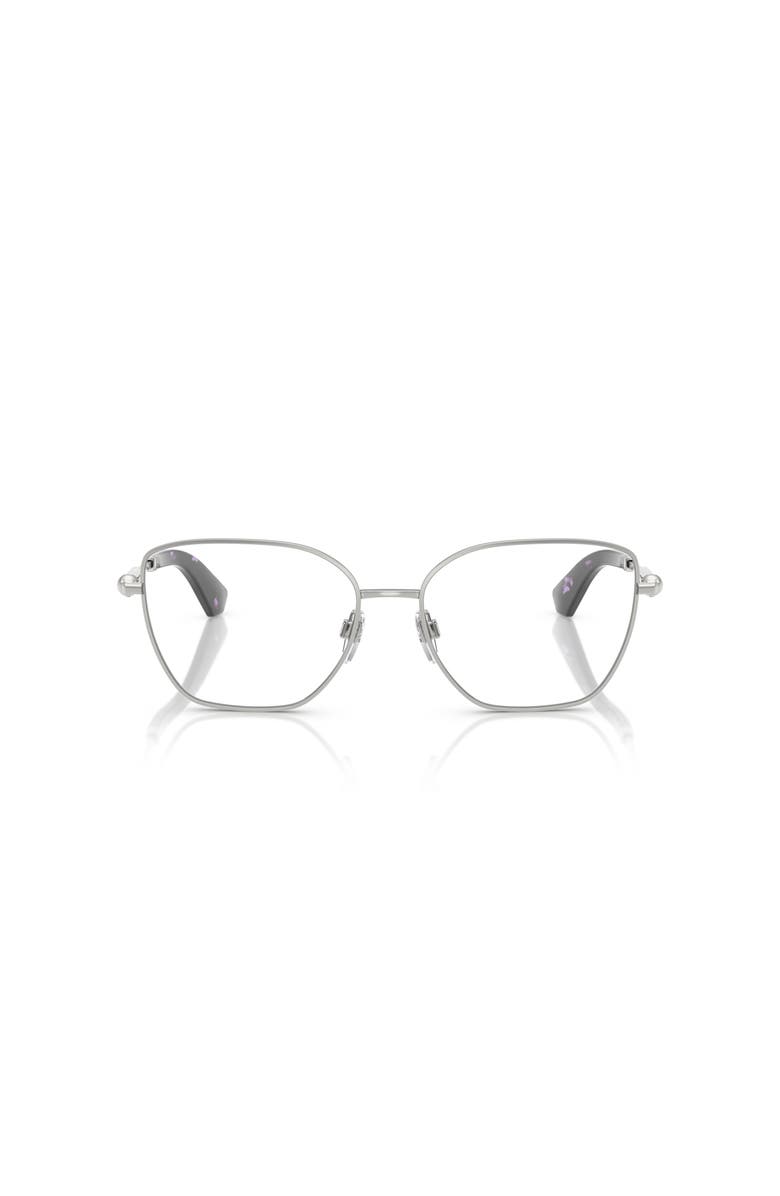 Burberry 54mm Cat Eye optical glasses, Alternate, color, Silver