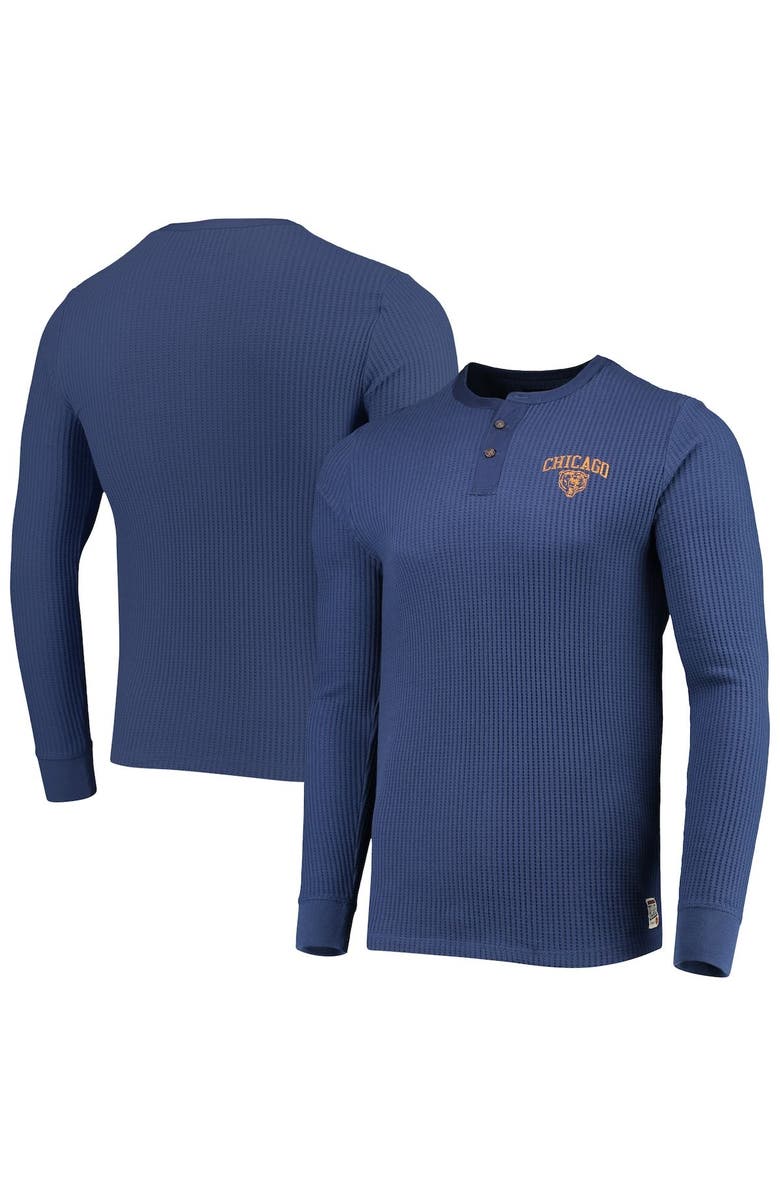 Junk Food Men's Junk Food Navy Chicago Bears Thermal Henley Long Sleeve T-Shirt, Main, color, Navy