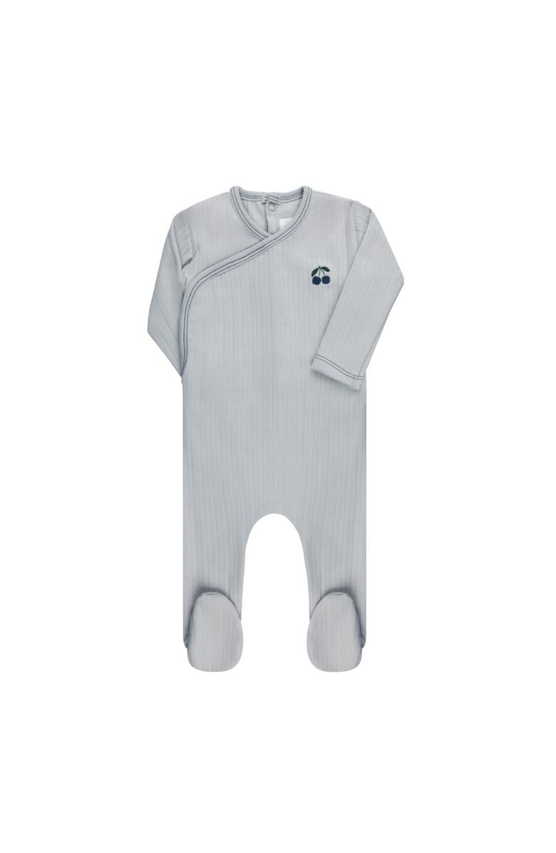 Ely's & Co. Aurora Classics Embroidered Cherry Collection - Footie, Main, color, Blue