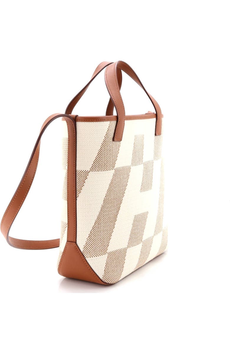 Pre-Owned Hermes Cabas H en Biais Tote Canvas with Leather 27, Alternate, color, Gold