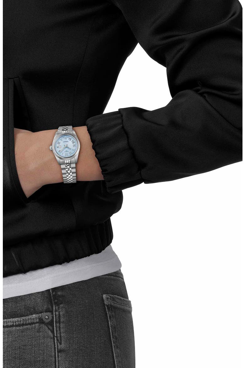 Ballade Powermatic 48 COSC Bracelet Watch, 30mm, Alternate, color, ICE BLUE