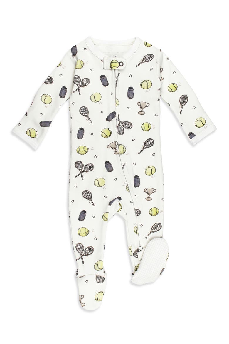 Organic Cotton Two-Way Zip Footie, Main, color, LITTLE ACE
