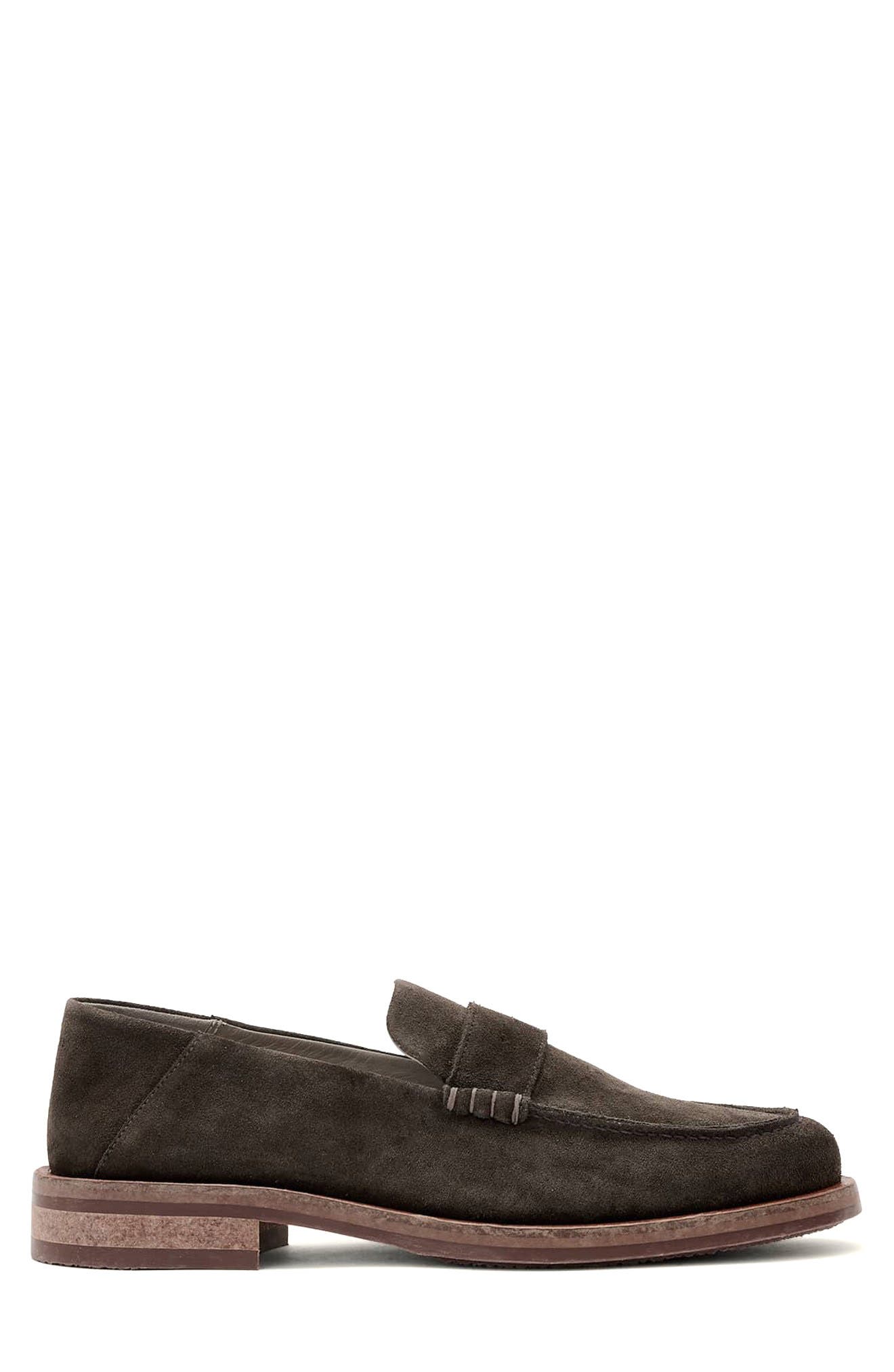 AllSaints Bloom Convertible Penny Loafer, Alternate, color, Dark Brown