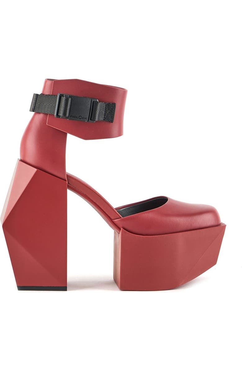 United Nude Stage D2 d'Orsay Platform Pump, Main, color, Intense Rust