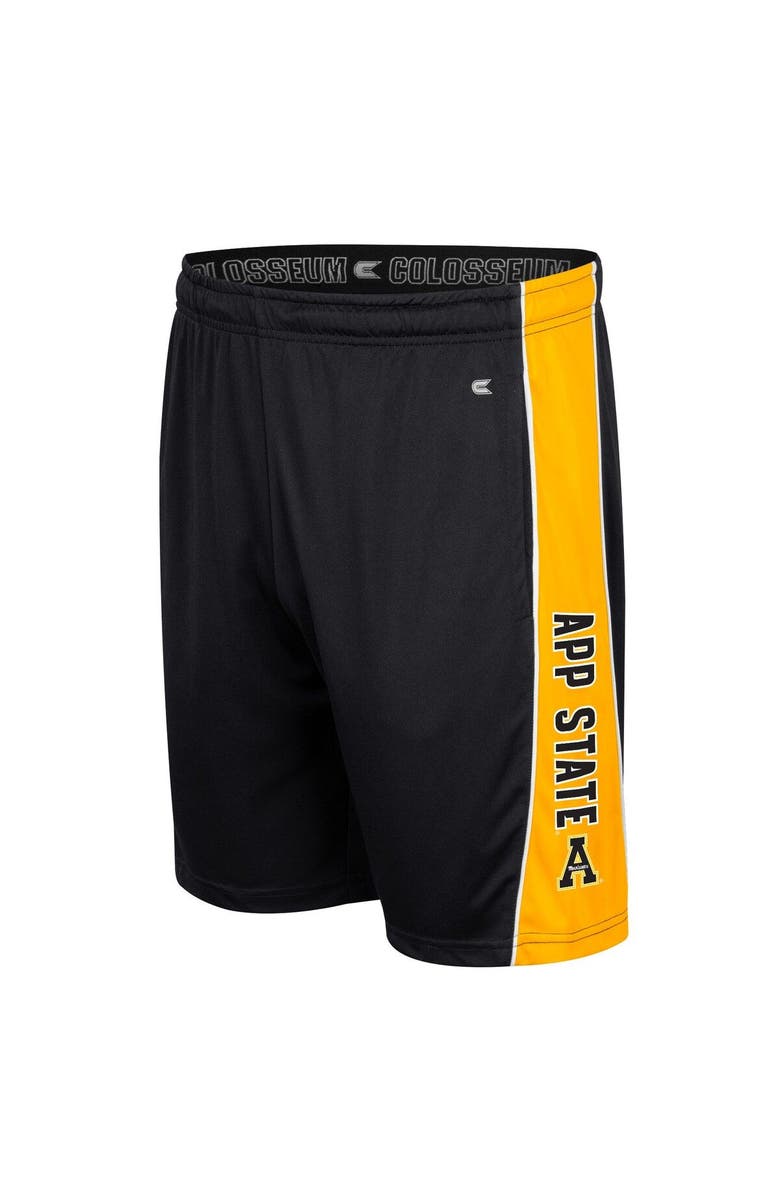 COLOSSEUM Men's Colosseum Black Appalachian State Mountaineers Panel Shorts, Alternate, color, 