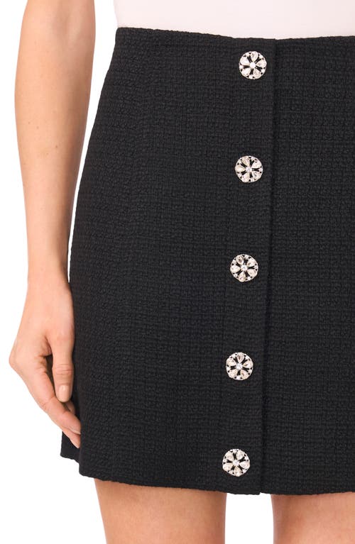 Cece Tweed Miniskirt In Black