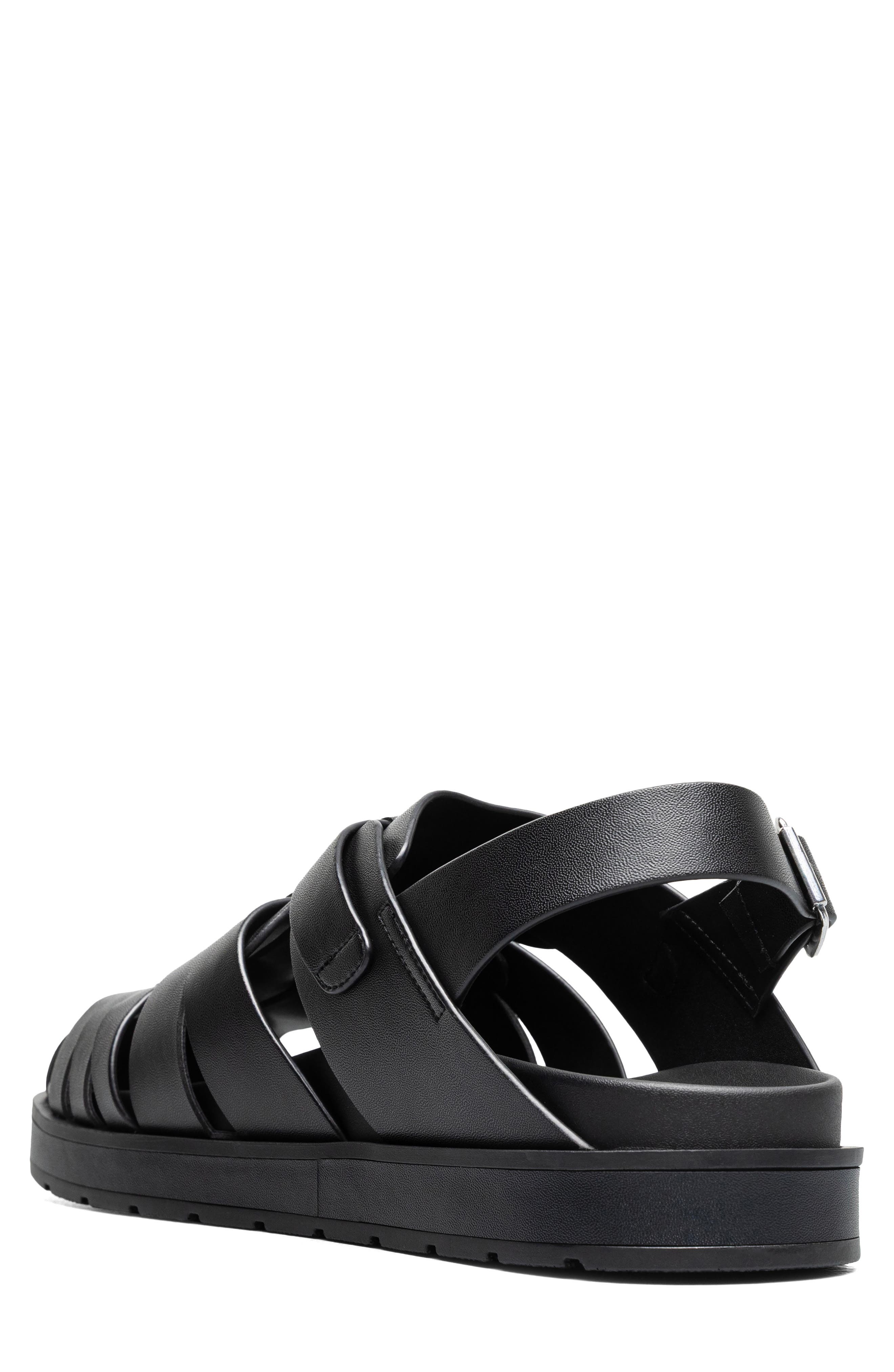 Stacy Adams Largo Fisherman Sandal, Alternate, color, Black