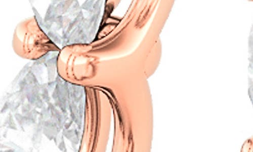 Hautecarat Oval Lab-created Diamond Inside Out 14k Gold Hoop Earrings In Gold