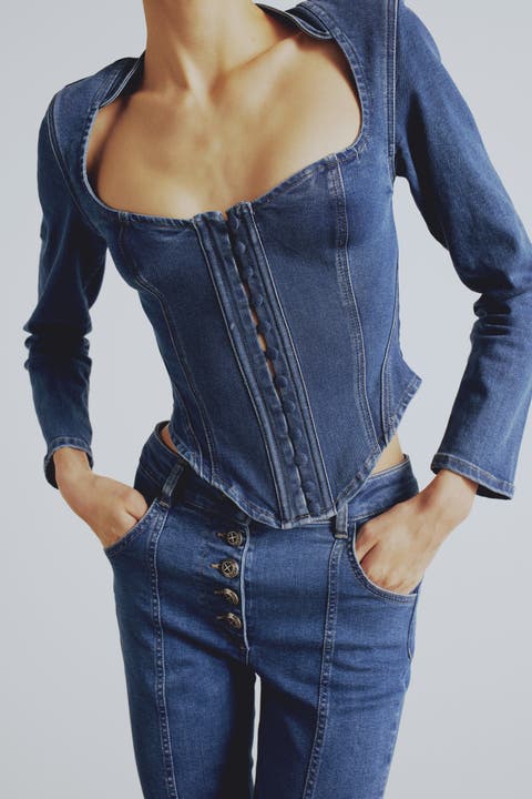 Your *Itch Corset Denim Corset Top