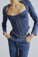 PCFG Your *Itch Corset Denim Corset Top