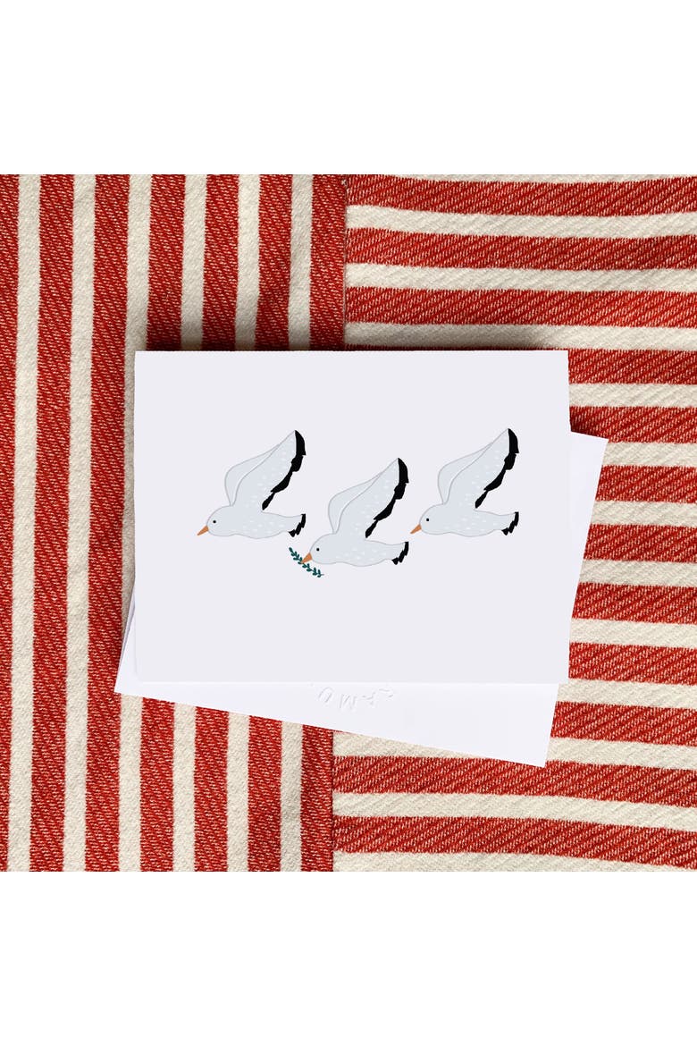 Winter/Holiday Greeting Card Pack Sets (3 ct) Peace Seagulls, Alternate, color, Multi-Pack