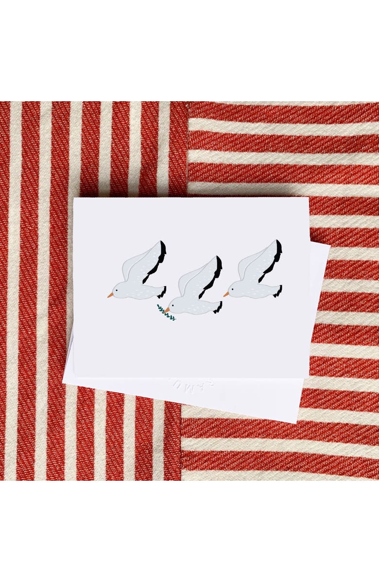 Ramus & Co Winter/Holiday Greeting Card Pack Sets (3 ct) Peace Seagulls, Alternate, color, Multi-Pack
