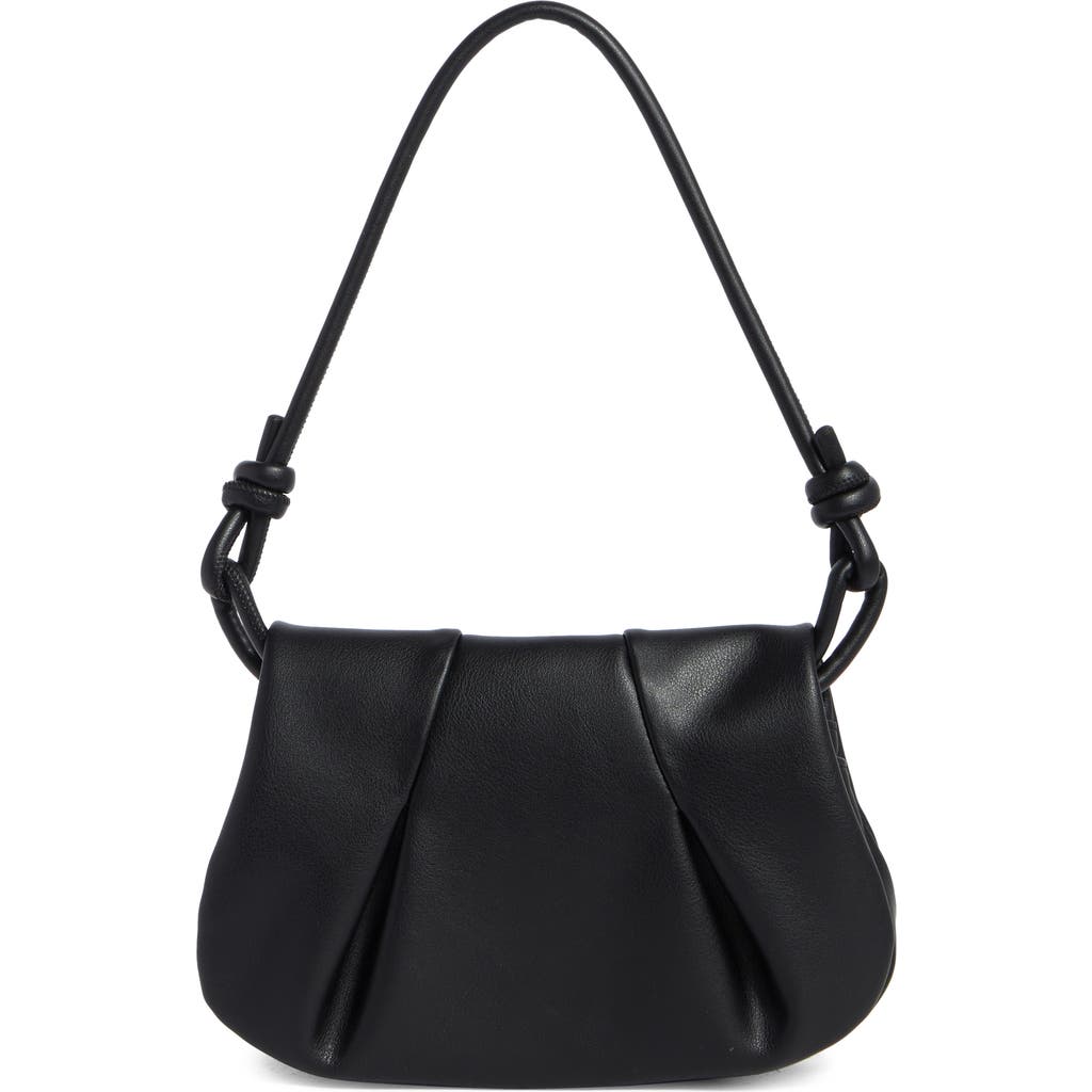 Bcbg Flap Knot Shoulder Bag In Black