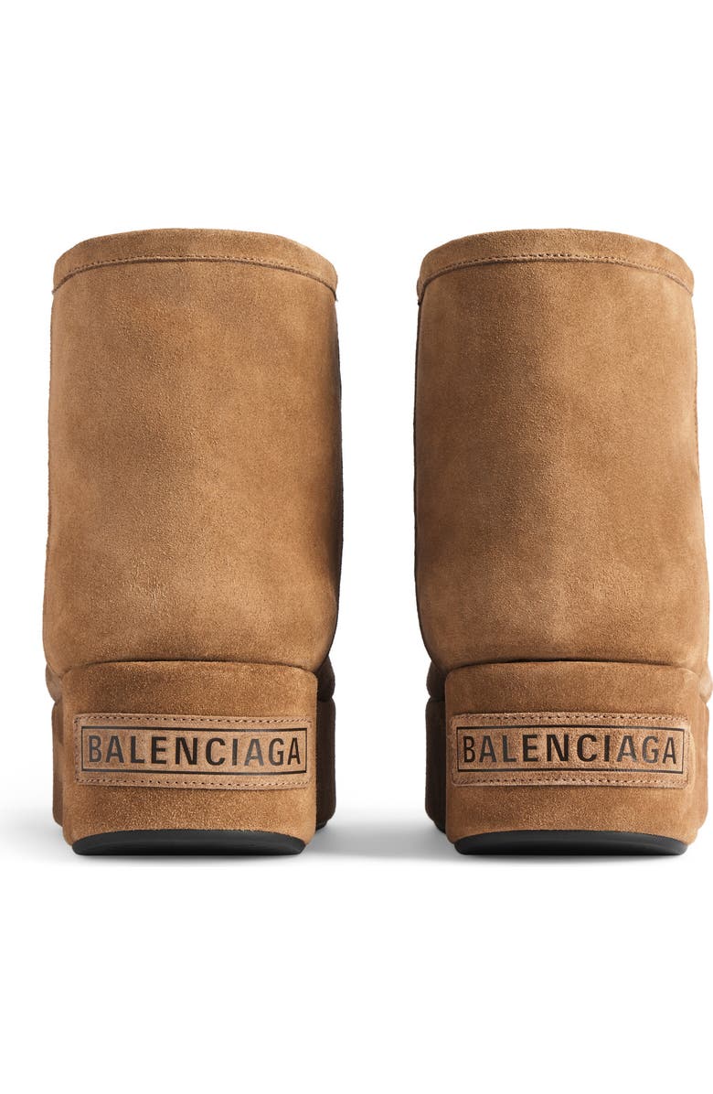 Balenciaga Alaska Platform Bootie, Alternate, color, 2200 Brown/ White