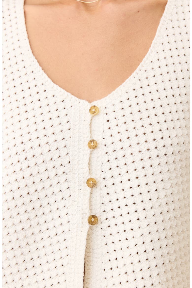 Oasis Cotton Blend Sweater Vest, Alternate, color, CREAM