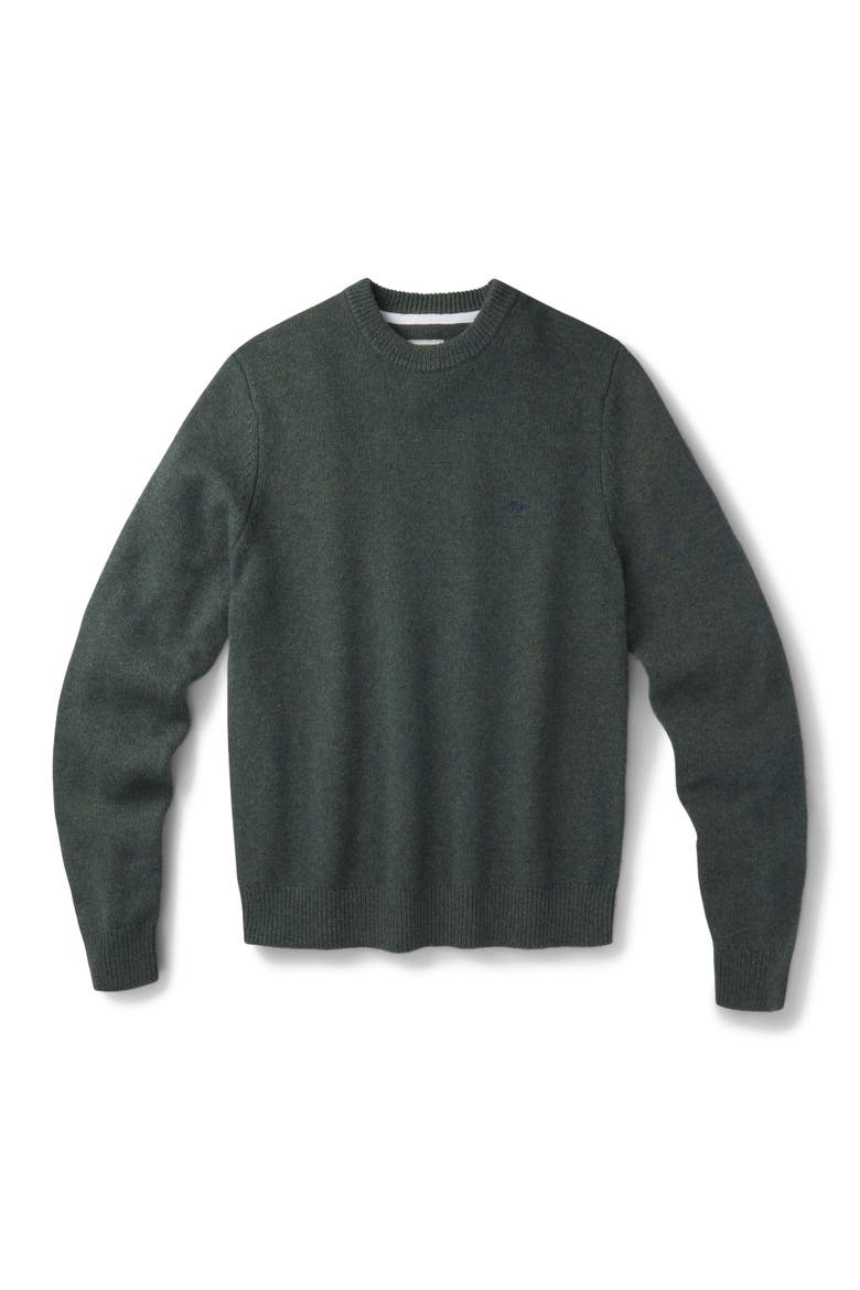 Phillips Lambswool Crew Neck Sweater, Alternate, color, Khaki