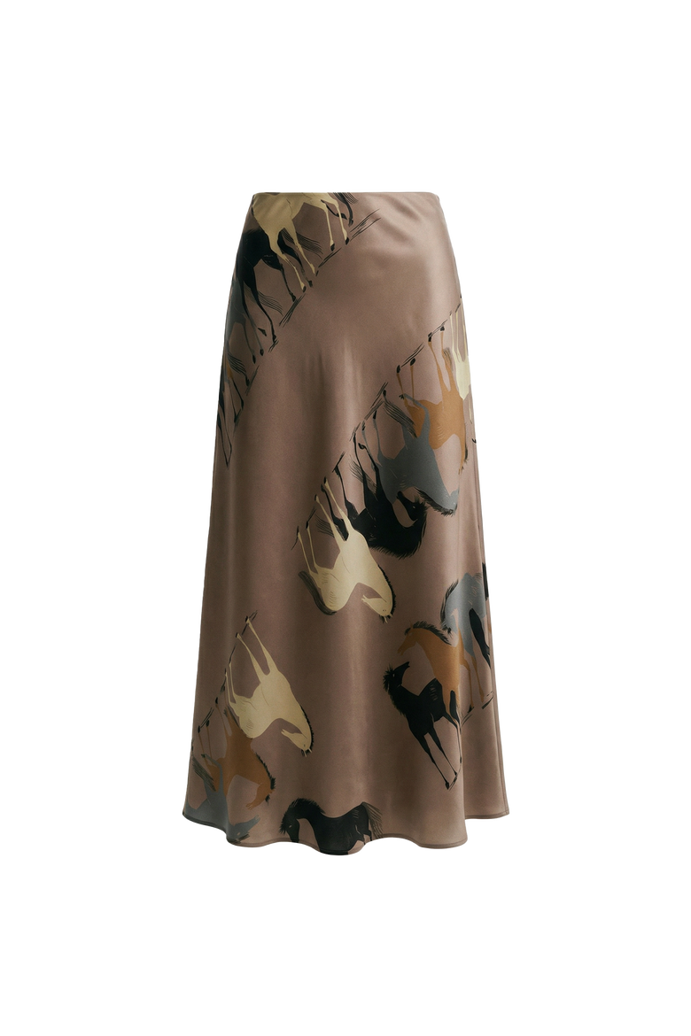 A-Line Skirt, Main, color, Print