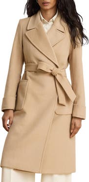 Lauren Ralph Lauren Wool Blend Wrap Coat