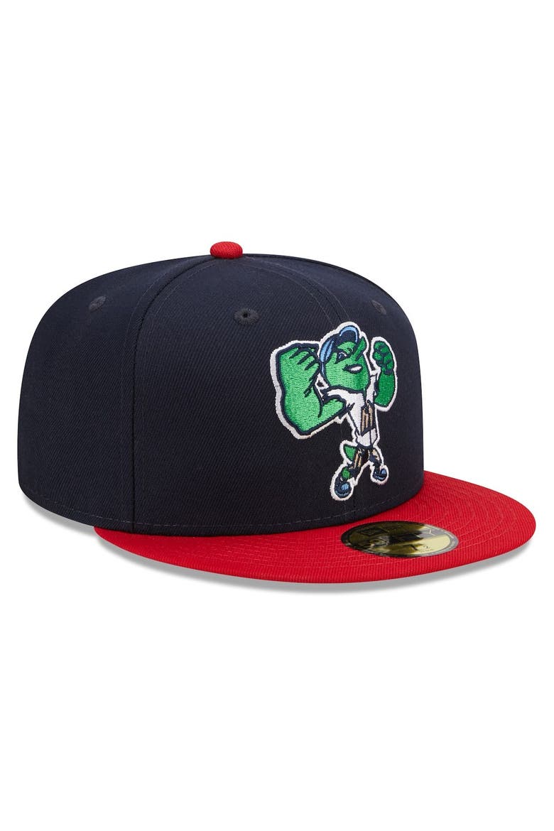 Men's New Era Navy/Red San Antonio Missions Marvel x Minor League 59FIFTY Fitted Hat, Alternate, color, Navy