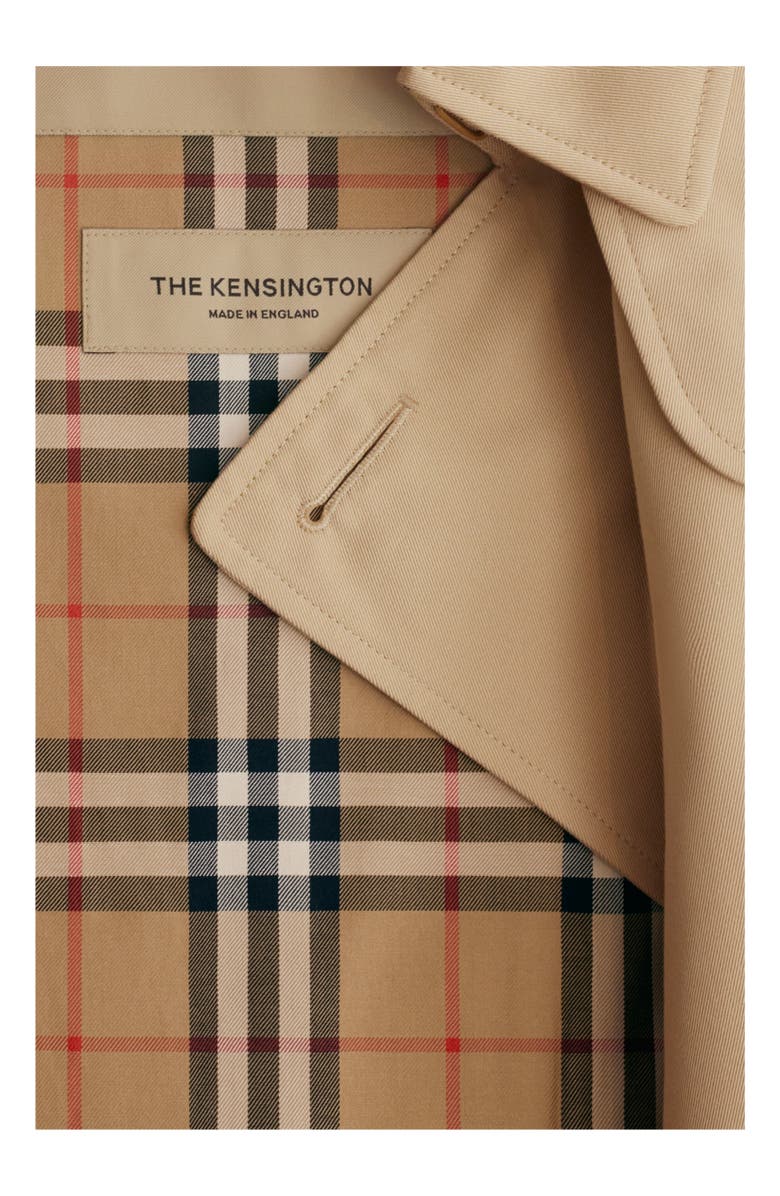 Burberry Short Kensington Heritage Trench Coat, Alternate, color, Honey Beige
