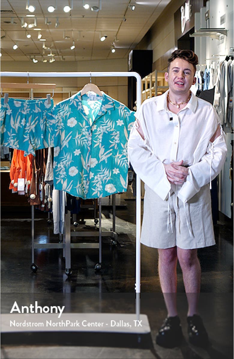 Tahitian Tropics Cotton Gauze Short Pajamas, sales video thumbnail