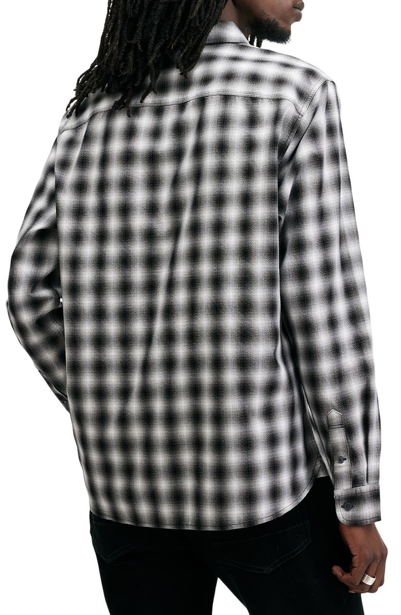 AllSaints Elektra Ombré Check Button-Up Shirt, Alternate, color, 