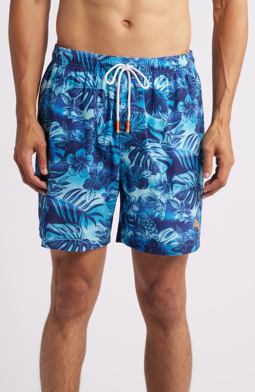 Tommy Bahama Naples Ocean Escape Swim Trunks In Eclipse