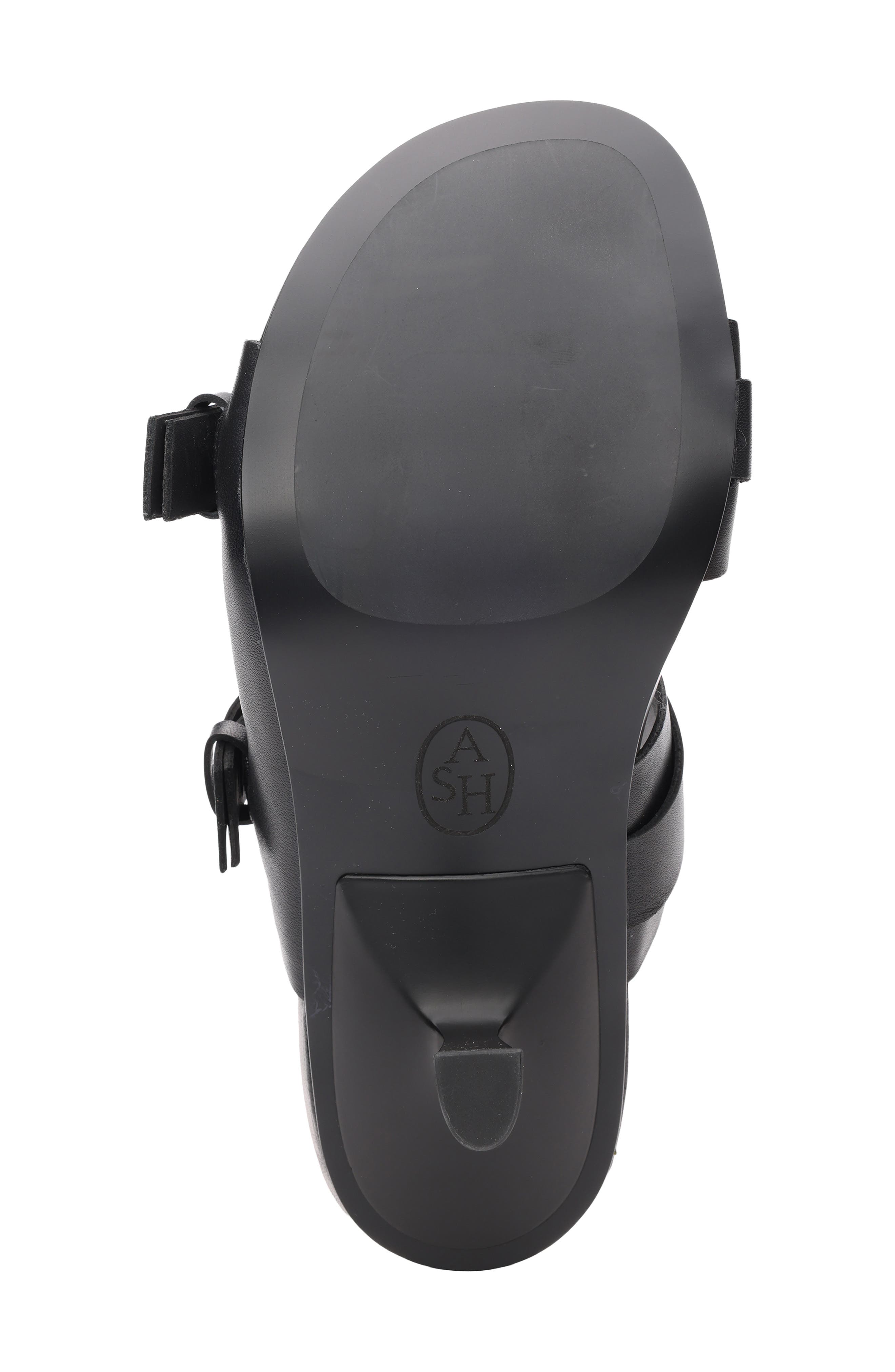 Ash Jakarta Genuine Calf Hair Slide Sandal, Alternate, color, Black