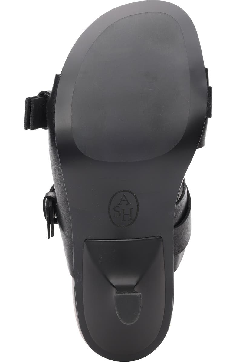 Ash Jakarta Genuine Calf Hair Slide Sandal, Alternate, color, Black