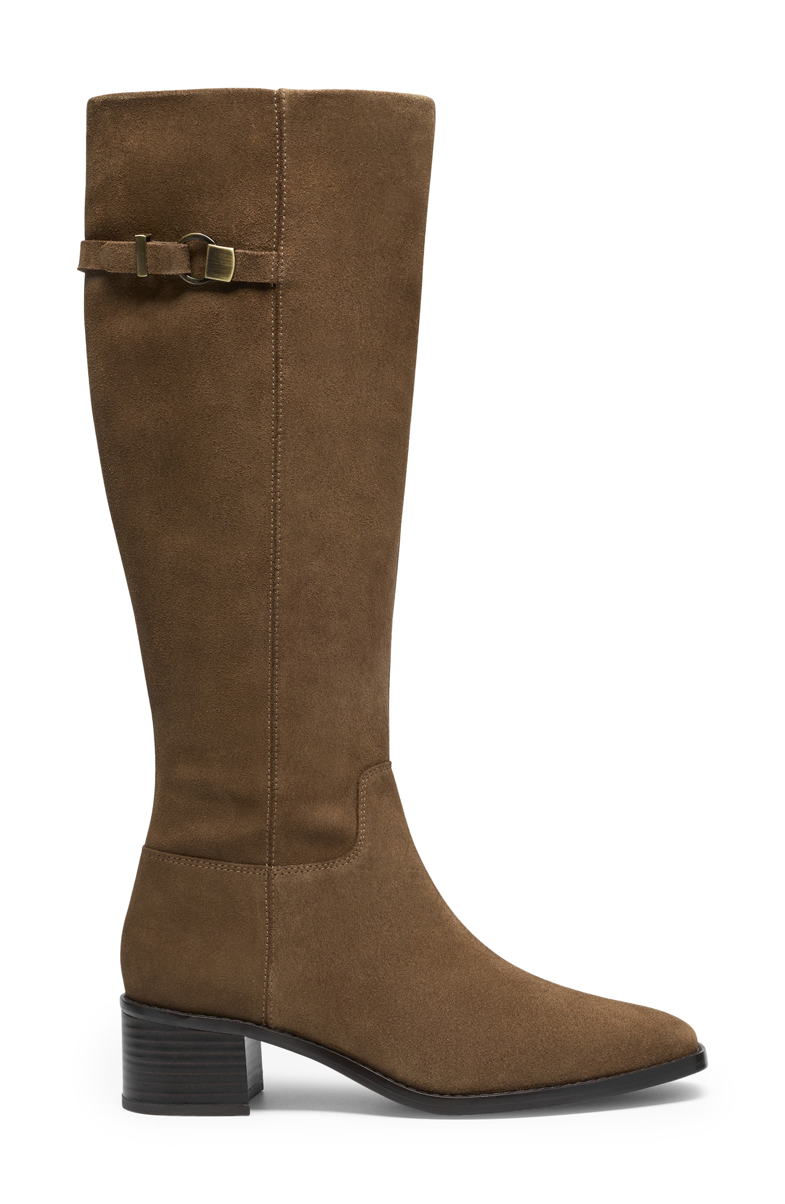 Wrenn Hi Knee High Boot, Alternate, color, WALNUT SUEDE