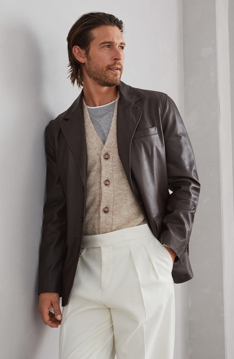 Brunello Cucinelli Blazer-style outerwear, Alternate, color, 