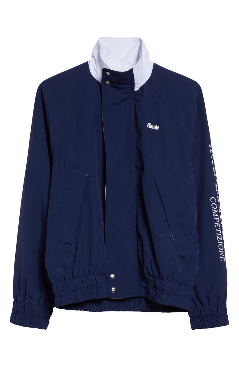 Rhude Sailing Competition Jacket, Main, color, Navy/ White