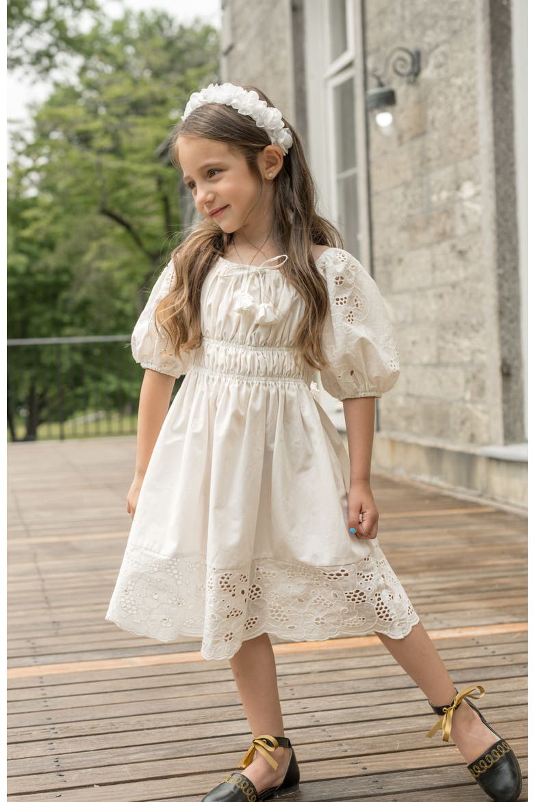 Blanca Cotton Dress, Alternate, color, White