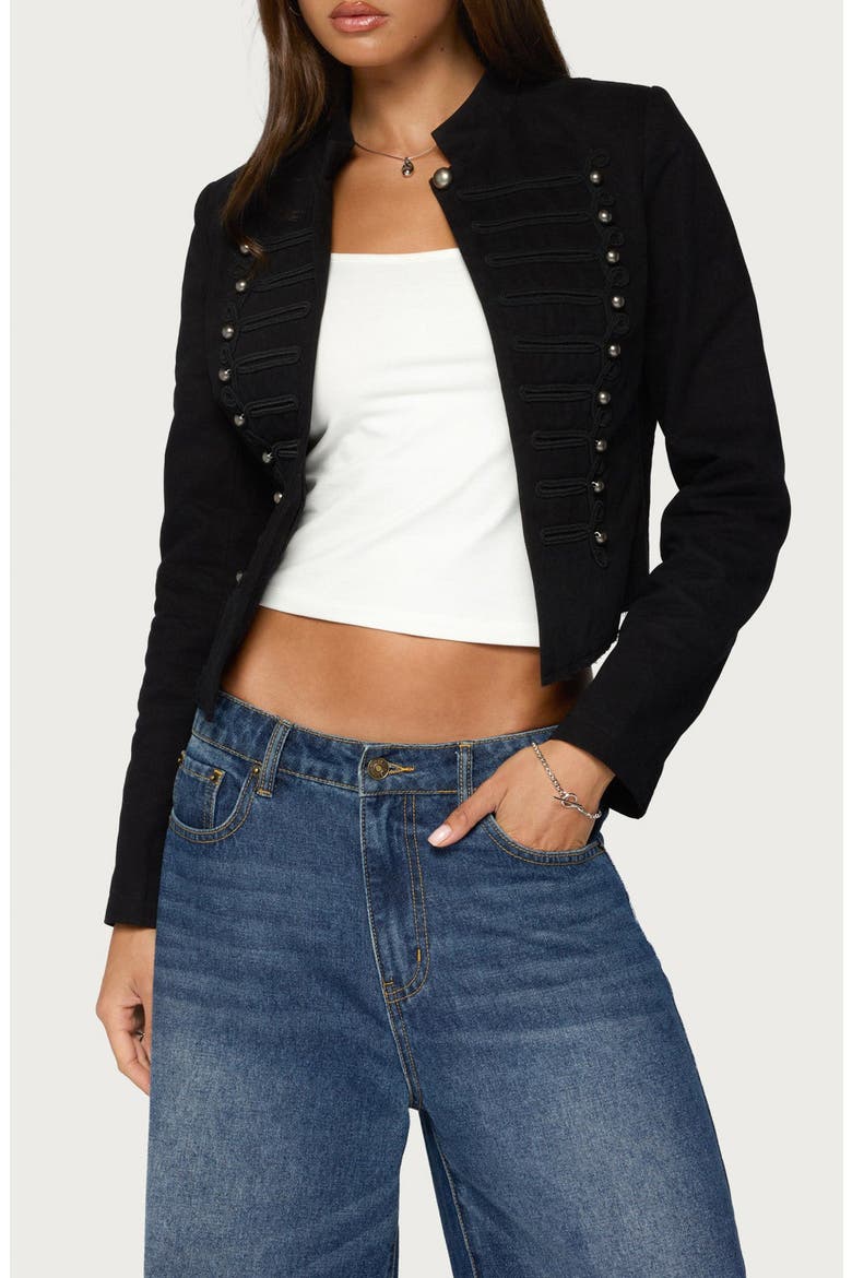 Evalea Napoleon Jacket, Main, color, BLACK