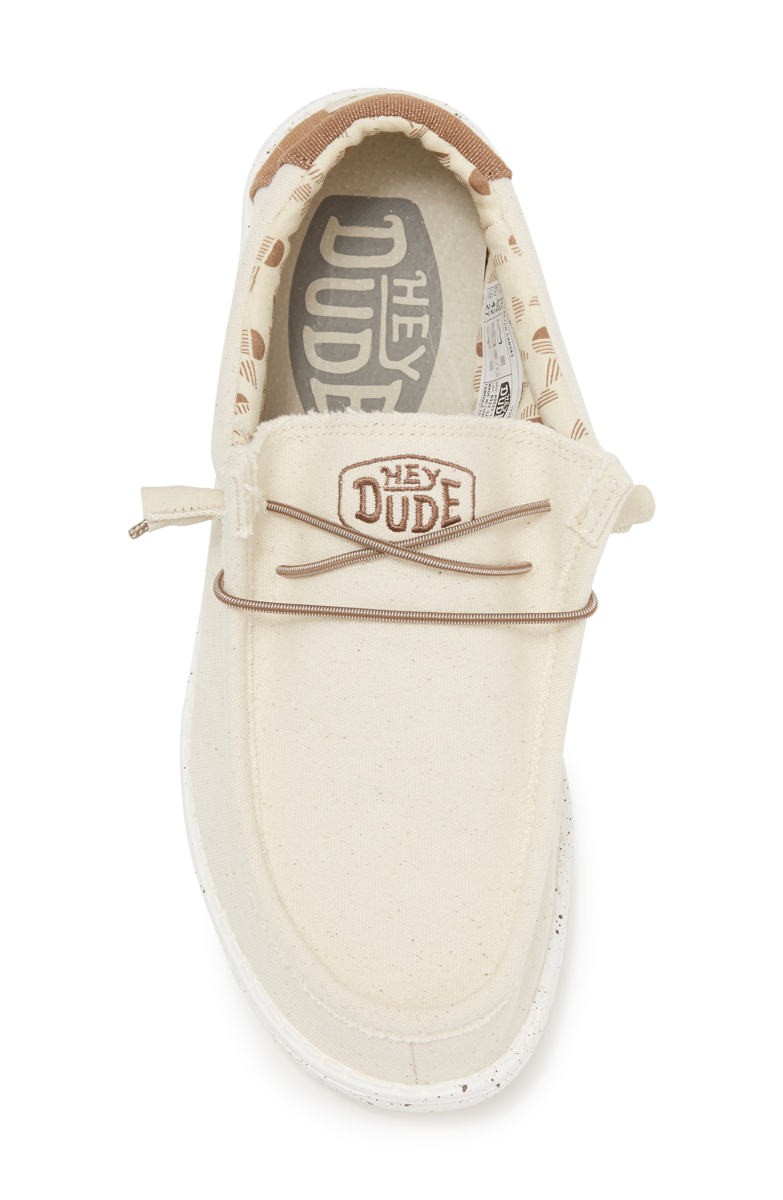 Hey Dude Wally Stretch Boat Shoe, Alternate, color, Ivory