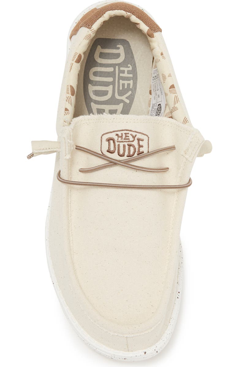 Hey Dude Wally Stretch Boat Shoe, Alternate, color, Ivory