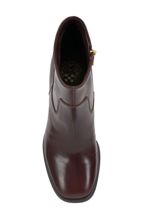 Vince Camuto Dayana Block Heel Bootie In Brown