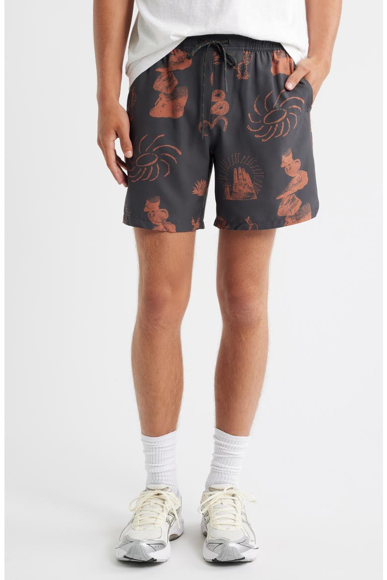 Serrano 7 Drawstring Shorts, Main, color, ONYX