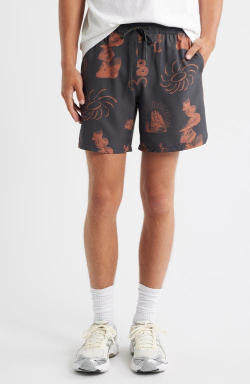 Roark Serrano 7 Drawstring Shorts In Black