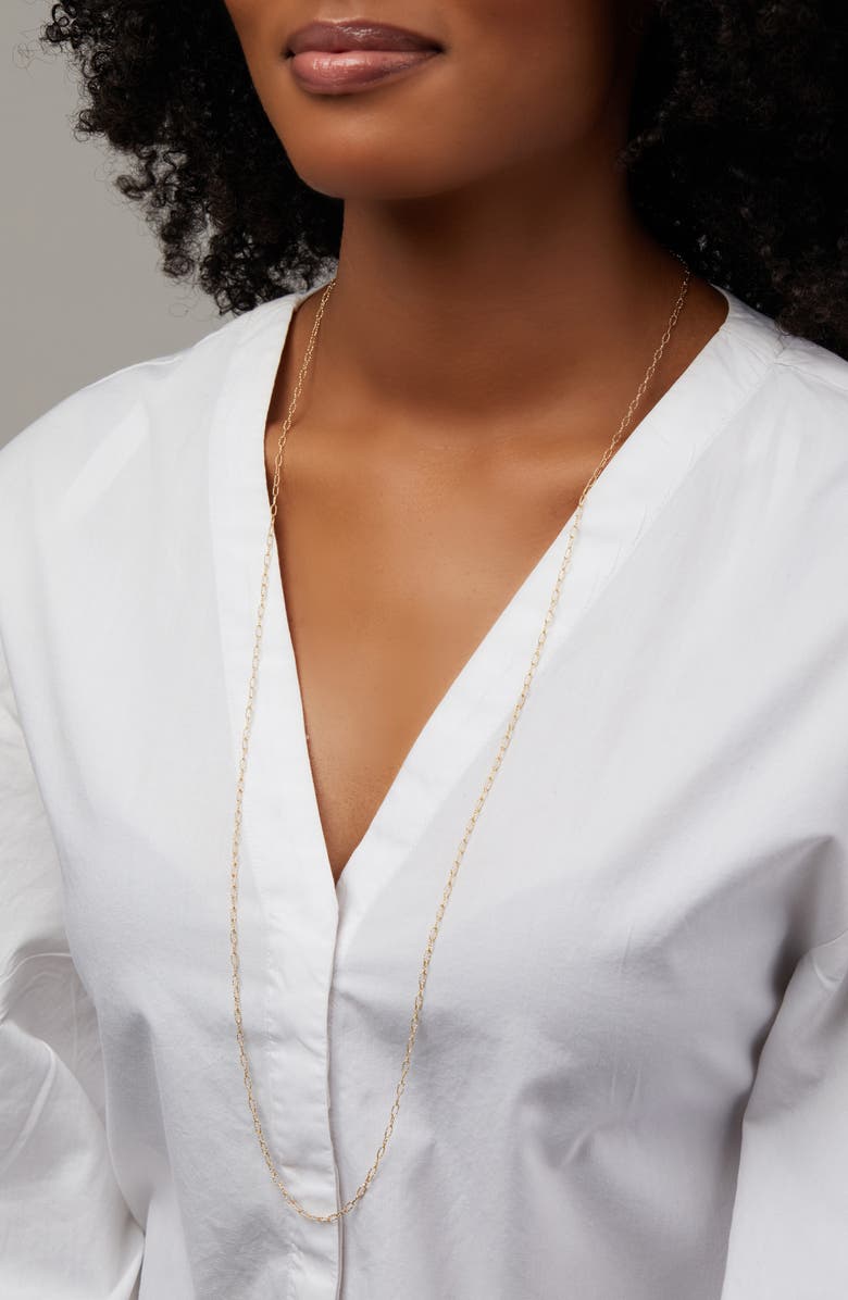 Bony Levy 14K Gold Link Chain Long Necklace, Alternate, color, 