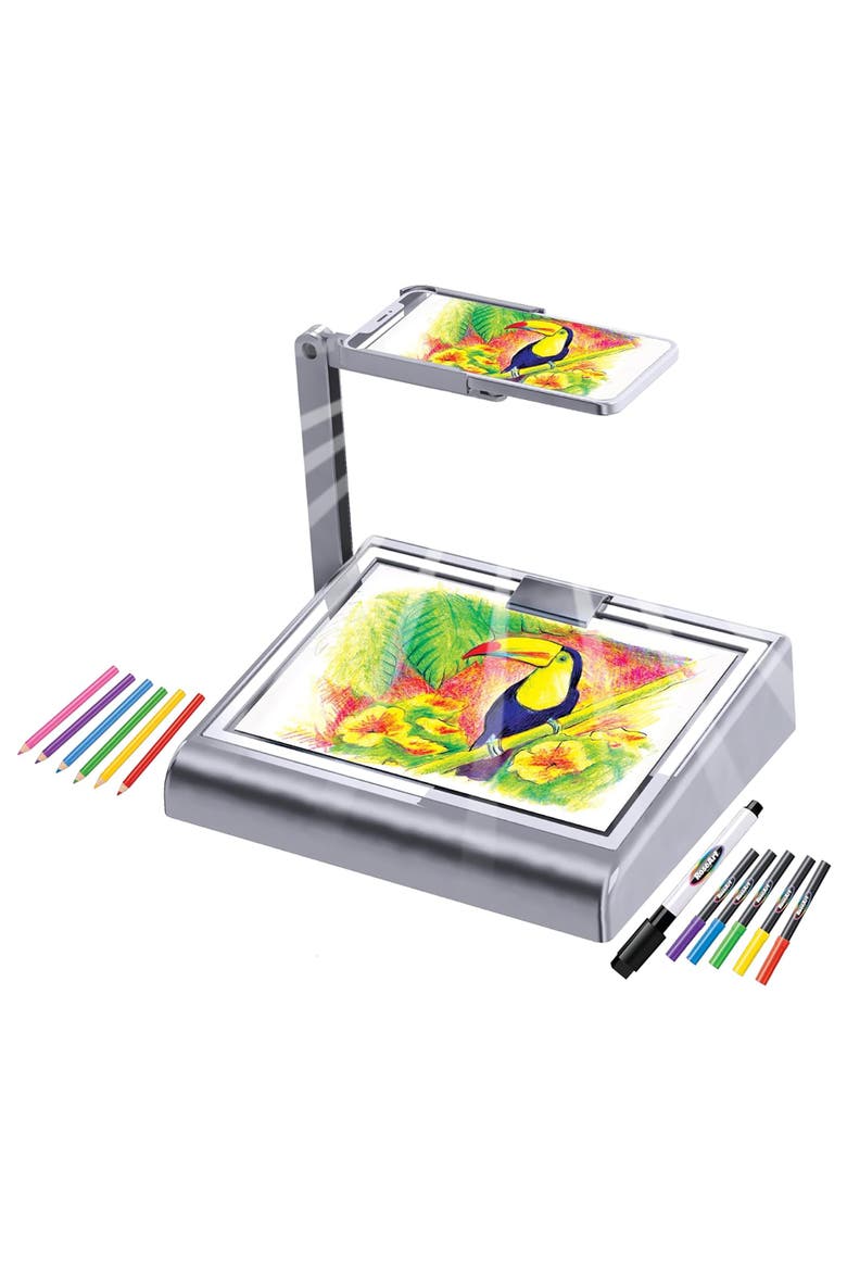 Timeless Creations 2In1 Tracing Desk Drawing Set, Kids, Alternate, color, Multicolored