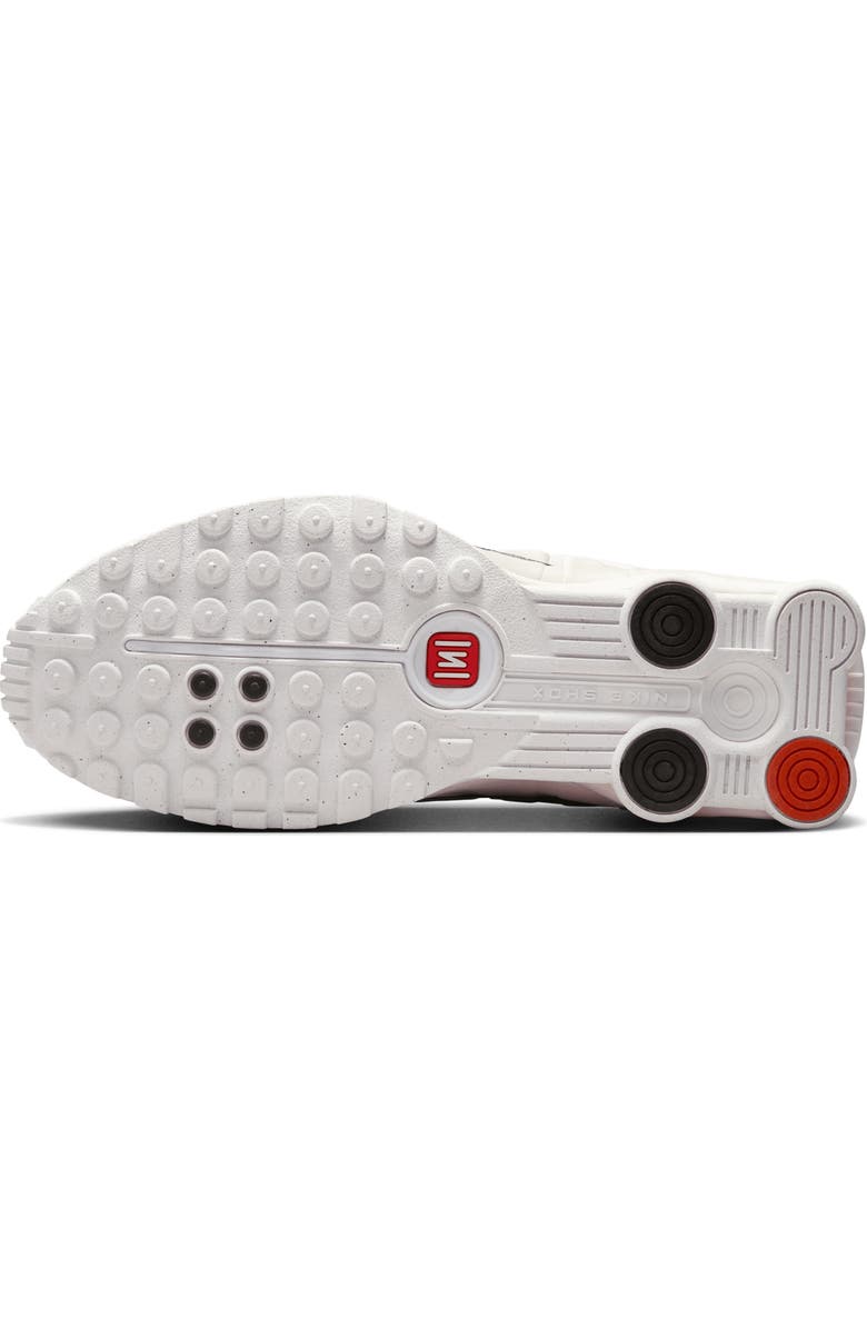 Nike Shox R4 Sneaker, Alternate, color, White/ Phantom/ Red/ White